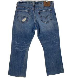 Levi’s 527 Mens Size 36 Patch Distressed straight jeans
